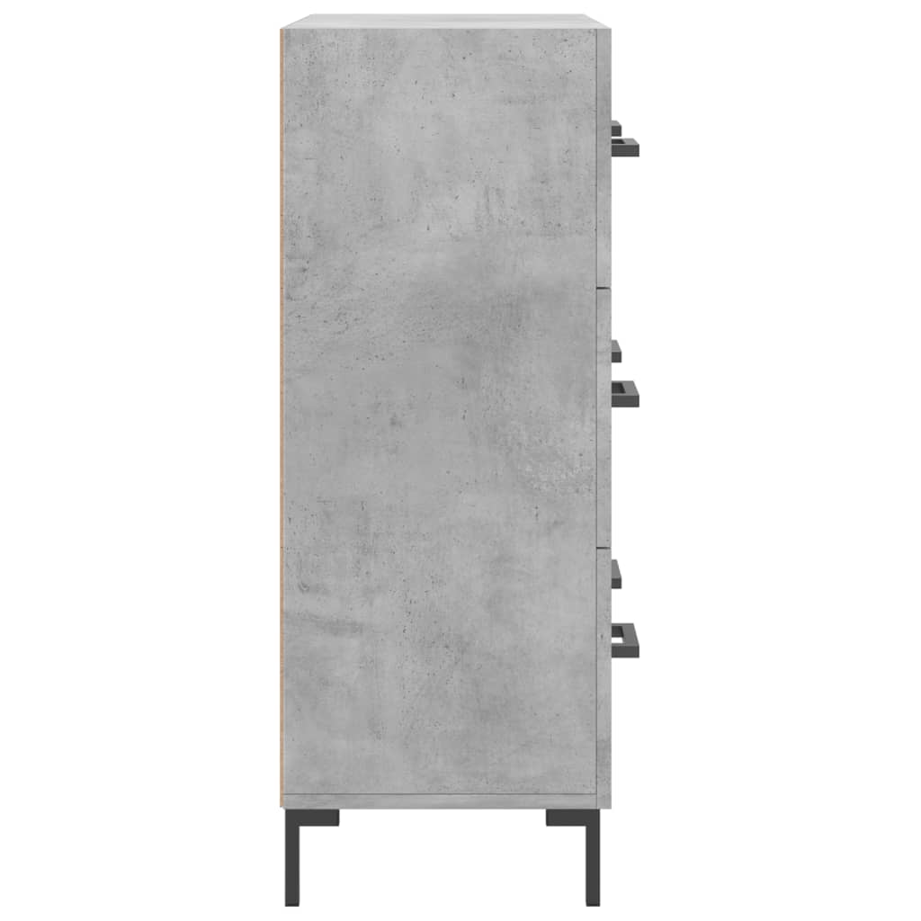 Credenza Grigio Cemento 69,5x34x90 cm in Legno Multistrato - homemem39