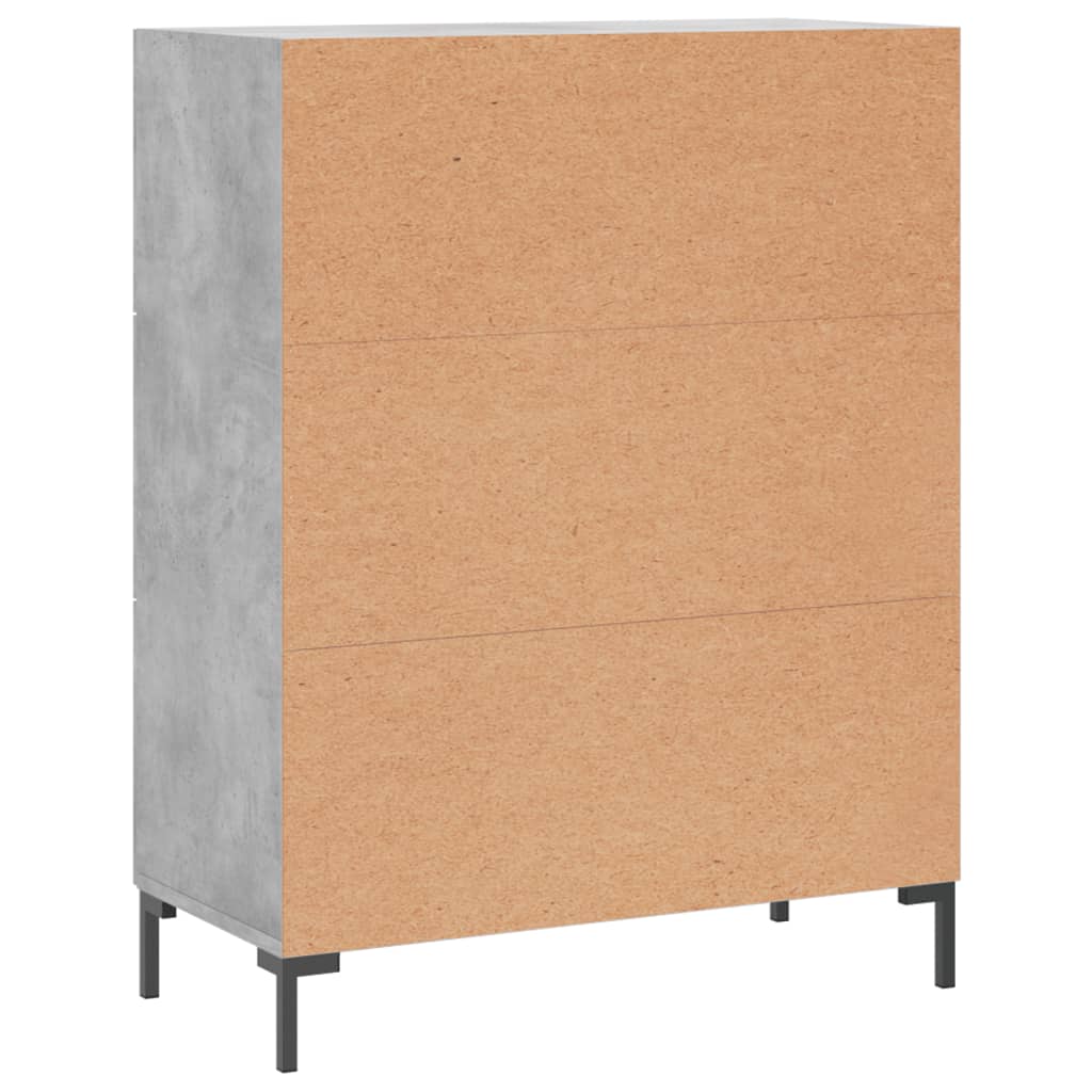 Credenza Grigio Cemento 69,5x34x90 cm in Legno Multistrato - homemem39