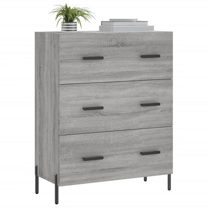 Credenza Grigio Sonoma 69,5x34x90 cm in Legno Multistrato - homemem39