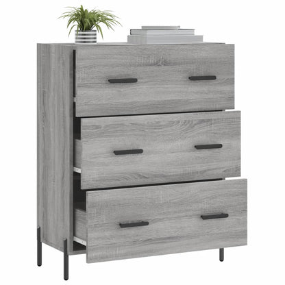 Credenza Grigio Sonoma 69,5x34x90 cm in Legno Multistrato - homemem39