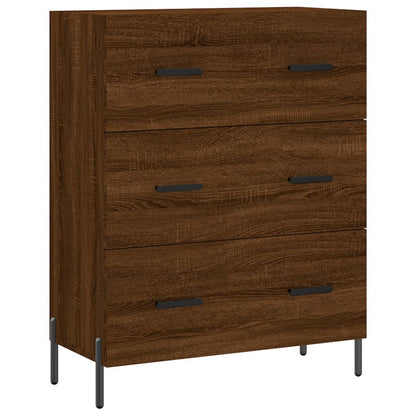 Credenza Rovere Marrone 69,5x34x90 cm in Legno Multistrato - homemem39