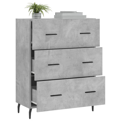 Credenza Grigio Cemento 69,5x34x90 cm in Legno Multistrato - homemem39