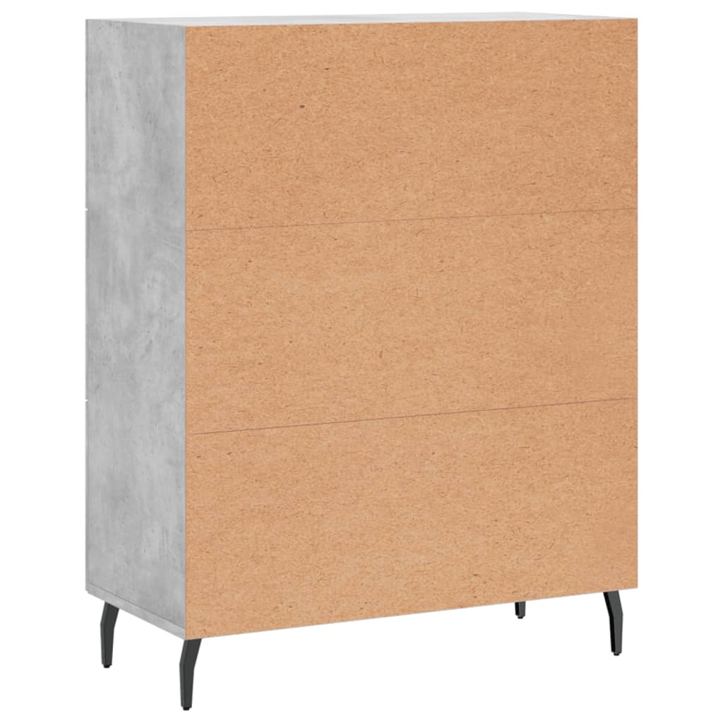 Credenza Grigio Cemento 69,5x34x90 cm in Legno Multistrato - homemem39