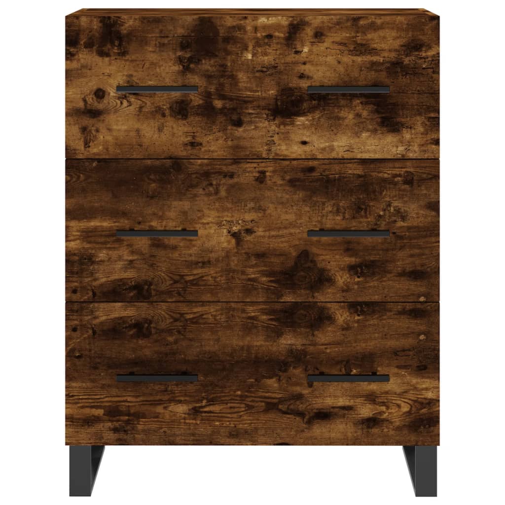 Credenza Rovere Fumo 69,5x34x90 cm in Legno Multistrato - homemem39