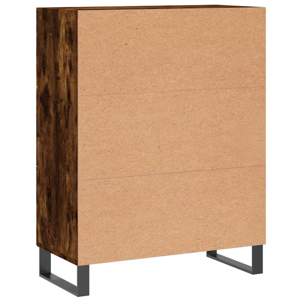 Credenza Rovere Fumo 69,5x34x90 cm in Legno Multistrato - homemem39