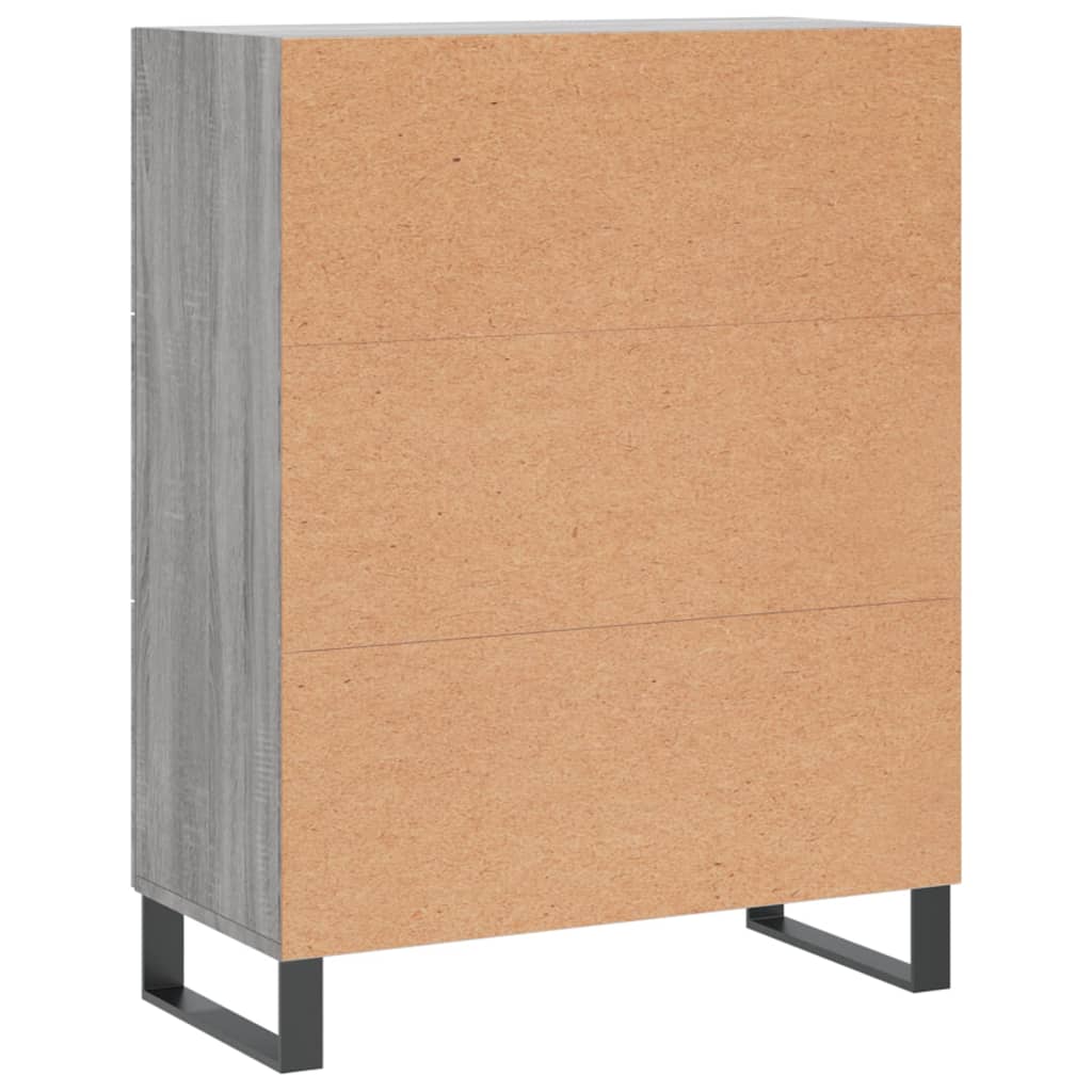 Credenza Grigio Sonoma 69,5x34x90 cm in Legno Multistrato - homemem39