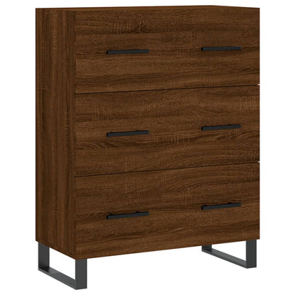 Credenza Rovere Marrone 69,5x34x90 cm in Legno Multistrato - homemem39