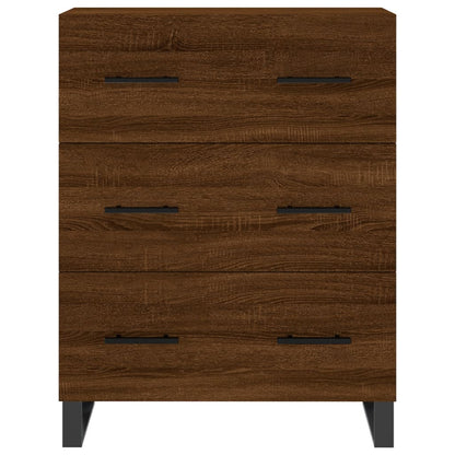 Credenza Rovere Marrone 69,5x34x90 cm in Legno Multistrato - homemem39