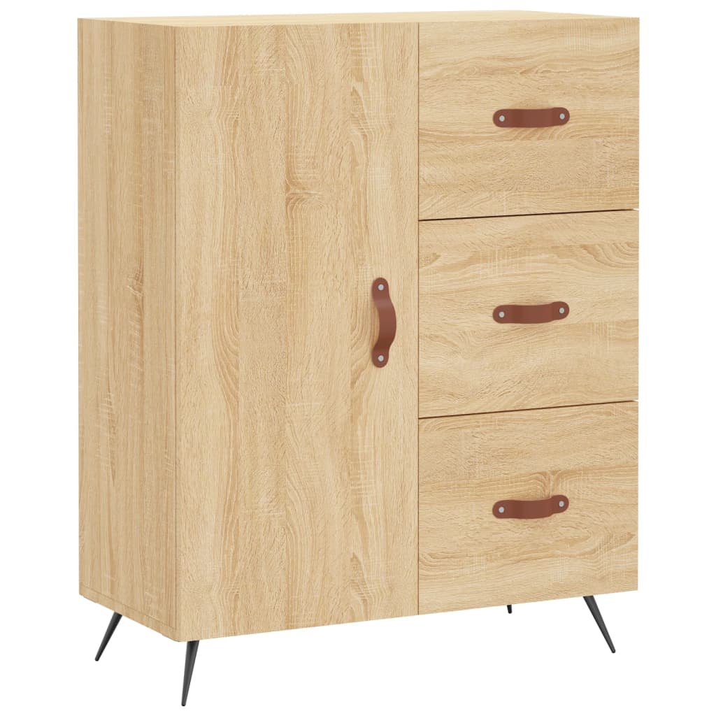 Credenza Rovere Sonoma 69,5x34x90 cm in Legno Multistrato - homemem39