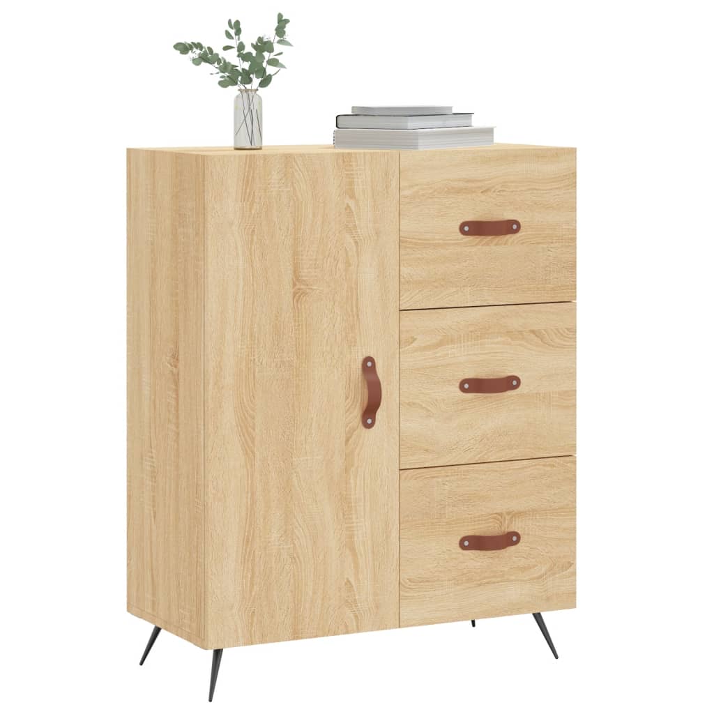 Credenza Rovere Sonoma 69,5x34x90 cm in Legno Multistrato - homemem39