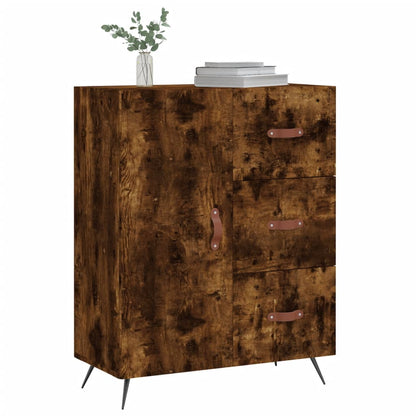 Credenza Rovere Fumo 69,5x34x90 cm in Legno Multistrato - homemem39