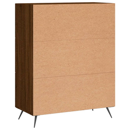 Credenza Rovere Marrone 69,5x34x90 cm in Legno Multistrato - homemem39