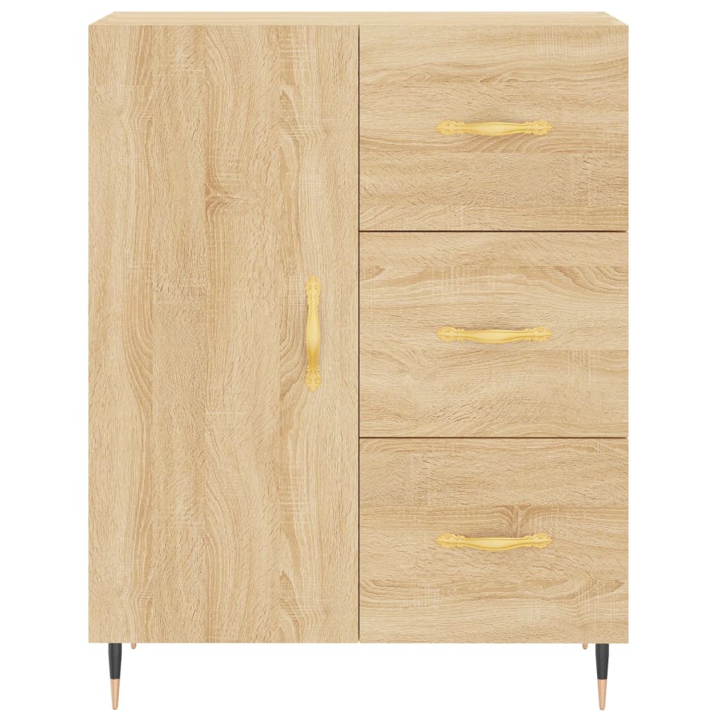 Credenza Rovere Sonoma 69,5x34x90 cm in Legno Multistrato - homemem39