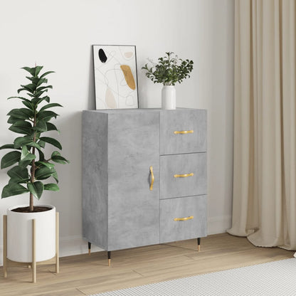 Credenza Grigio Cemento 69,5x34x90 cm in Legno Multistrato - homemem39