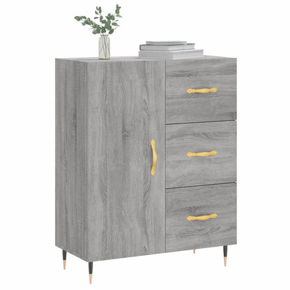 Credenza Grigio Sonoma 69,5x34x90 cm in Legno Multistrato - homemem39