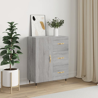 Credenza Grigio Sonoma 69,5x34x90 cm in Legno Multistrato - homemem39