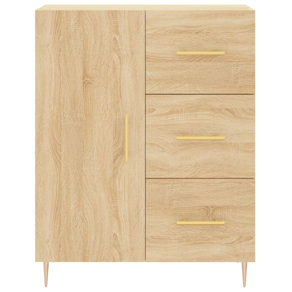 Credenza Rovere Sonoma 69,5x34x90 cm in Legno Multistrato - homemem39