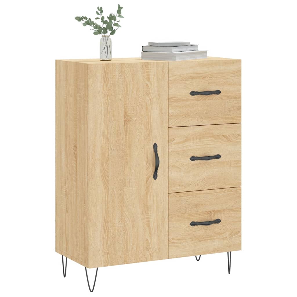 Credenza Rovere Sonoma 69,5x34x90 cm in Legno Multistrato - homemem39