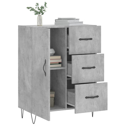 Credenza Grigio Cemento 69,5x34x90 cm in Legno Multistrato - homemem39