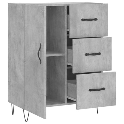 Credenza Grigio Cemento 69,5x34x90 cm in Legno Multistrato - homemem39