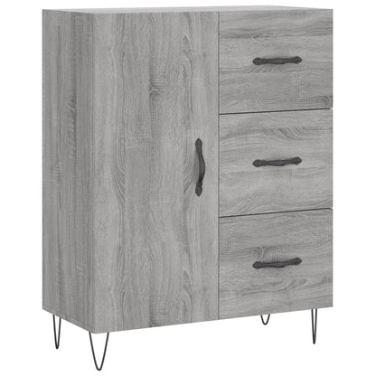 Credenza Grigio Sonoma 69,5x34x90 cm in Legno Multistrato - homemem39