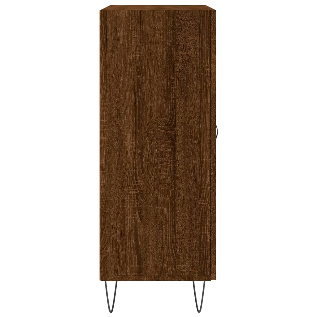 Credenza Rovere Marrone 69,5x34x90 cm in Legno Multistrato - homemem39