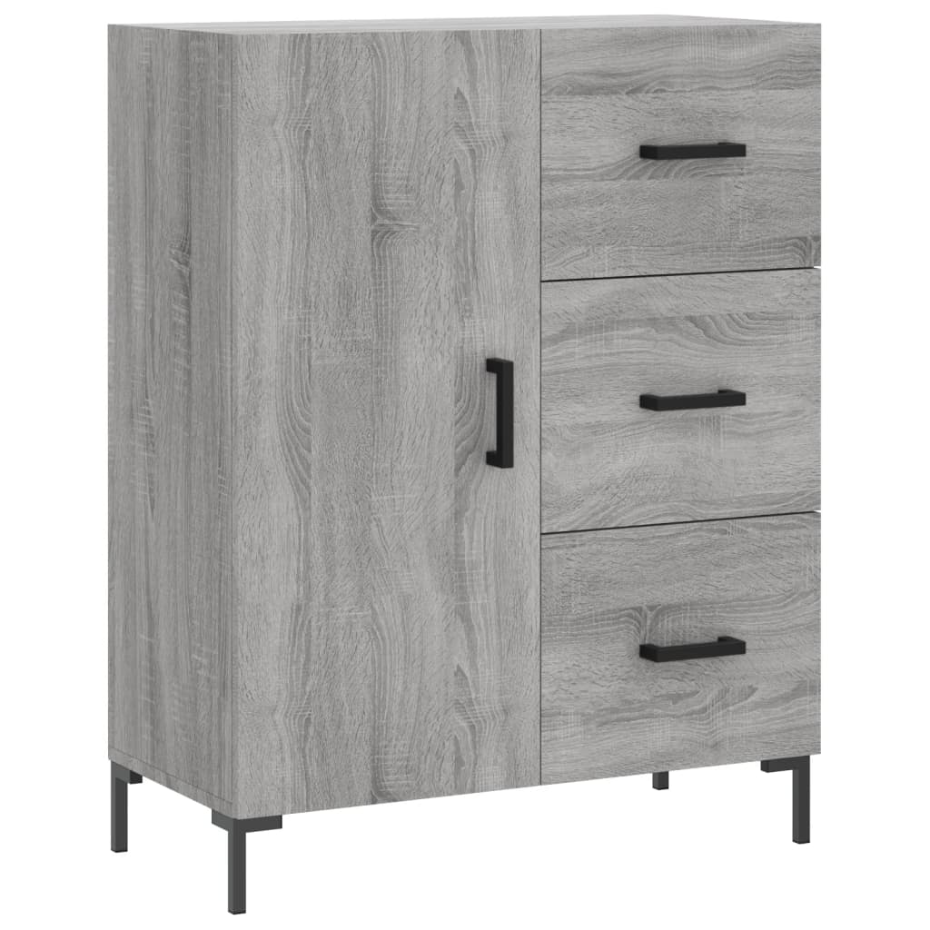 Credenza Grigio Sonoma 69,5x34x90 cm in Legno Multistrato - homemem39