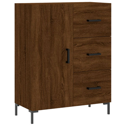 Credenza Rovere Marrone 69,5x34x90 cm in Legno Multistrato - homemem39