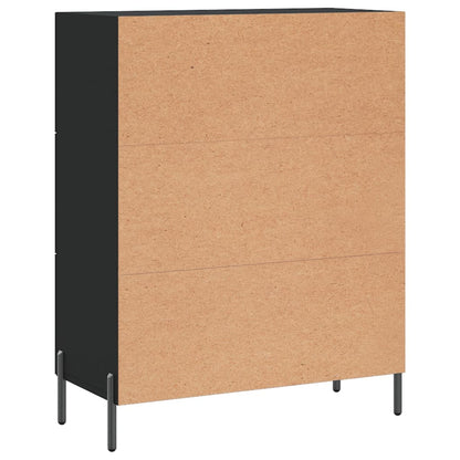 Credenza Nera 69,5x34x90 cm in Legno Multistrato - homemem39