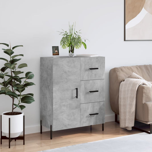 Credenza Grigio Cemento 69,5x34x90 cm in Legno Multistrato - homemem39