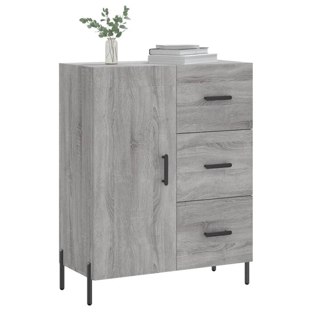 Credenza Grigio Sonoma 69,5x34x90 cm in Legno Multistrato - homemem39