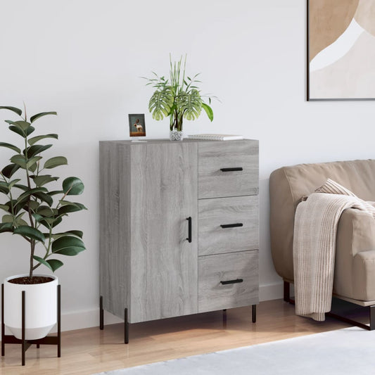 Credenza Grigio Sonoma 69,5x34x90 cm in Legno Multistrato - homemem39