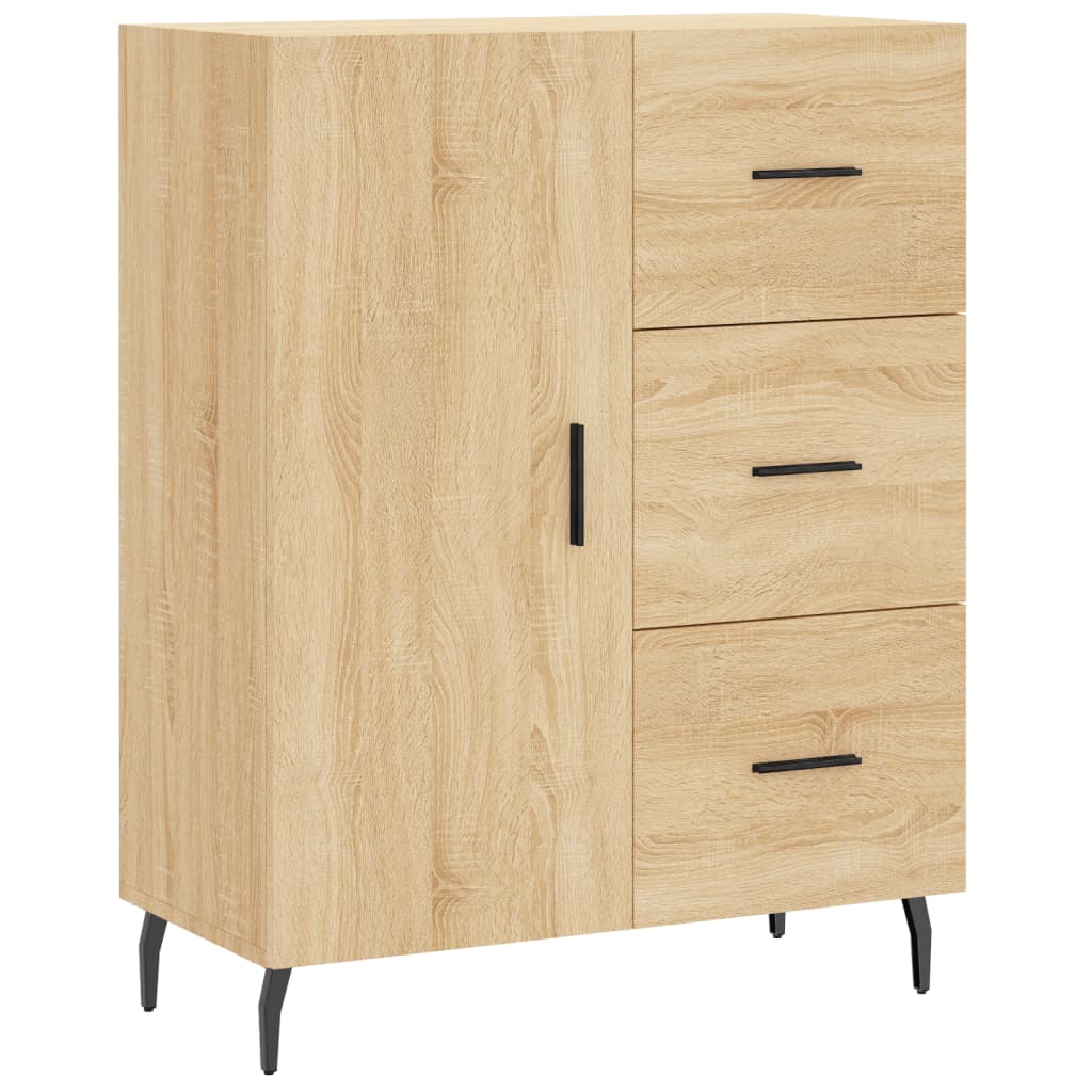 Credenza Rovere Sonoma 69,5x34x90 cm in Legno Multistrato - homemem39