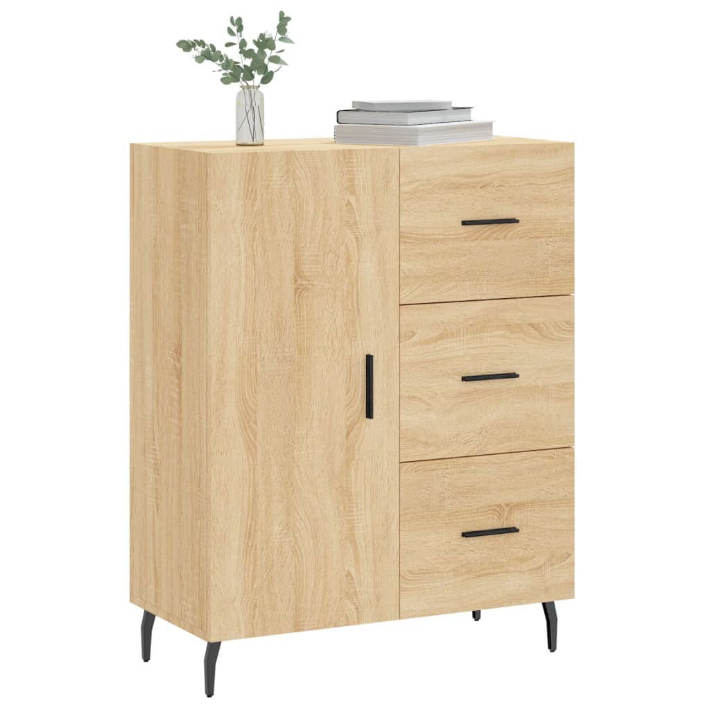 Credenza Rovere Sonoma 69,5x34x90 cm in Legno Multistrato - homemem39