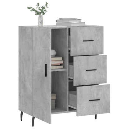 Credenza Grigio Cemento 69,5x34x90 cm in Legno Multistrato - homemem39