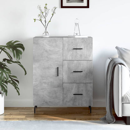 Credenza Grigio Cemento 69,5x34x90 cm in Legno Multistrato - homemem39