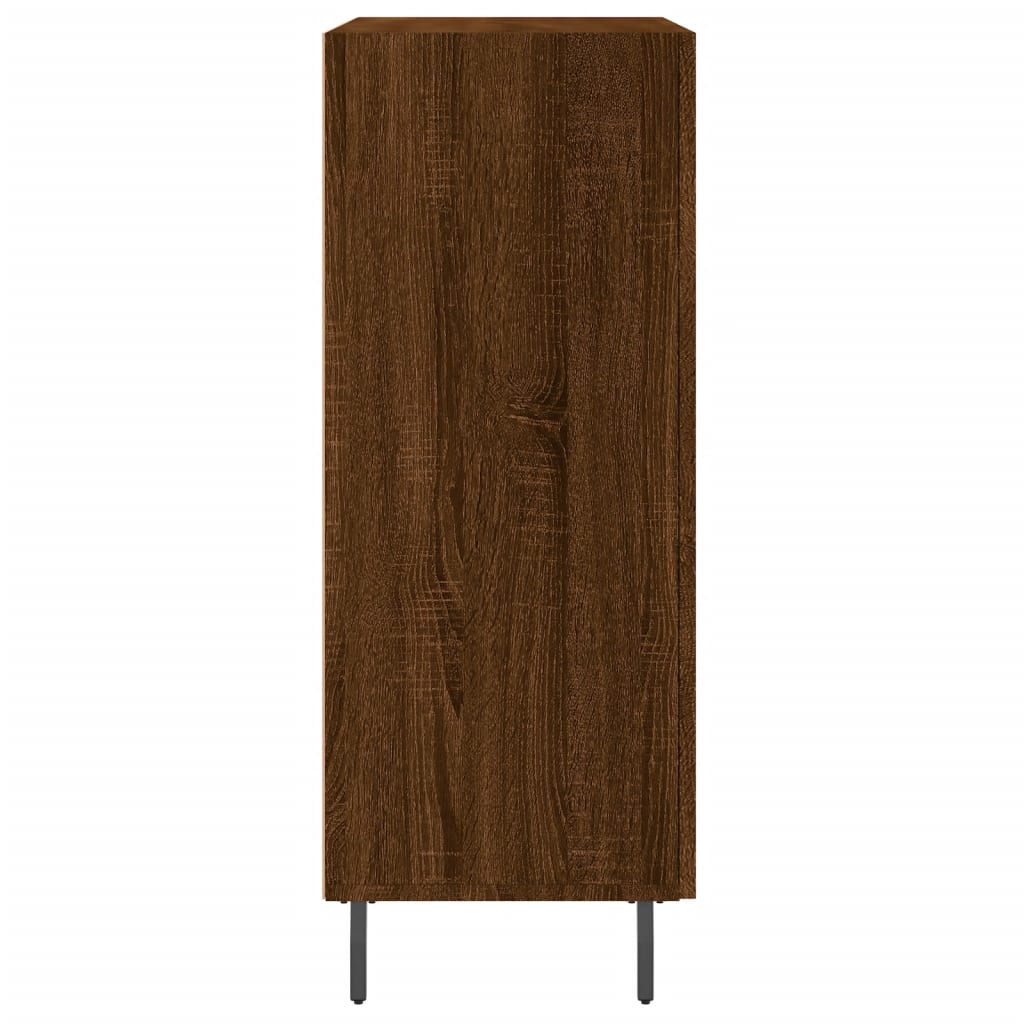 Credenza Rovere Marrone 69,5x34x90 cm in Legno Multistrato - homemem39