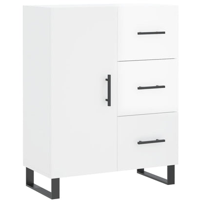 Credenza 69,5x34x90 cm in Legno Multistrato Bianco Lucido - homemem39