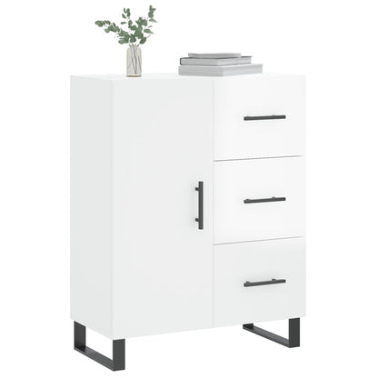 Credenza 69,5x34x90 cm in Legno Multistrato Bianco Lucido - homemem39