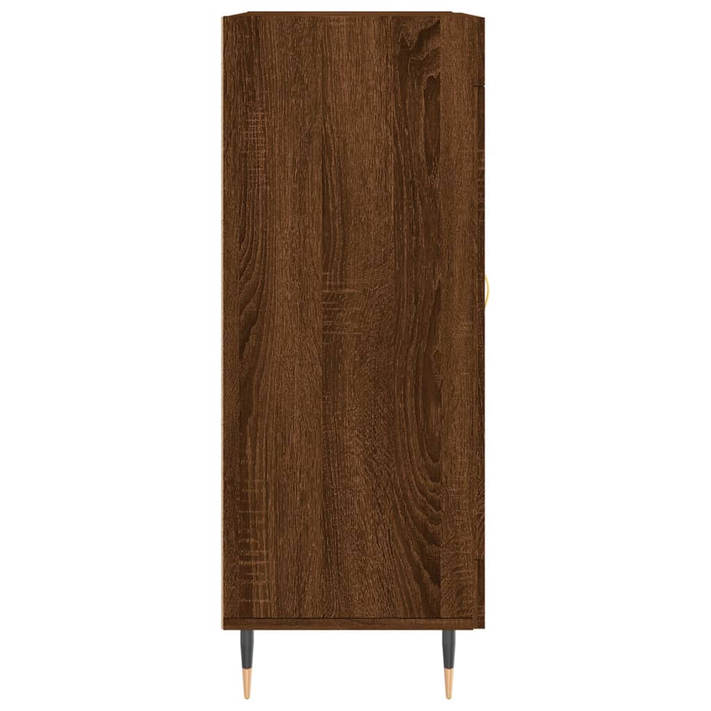 Credenza Rovere Marrone 69,5x34x90 cm in Legno Multistrato - homemem39