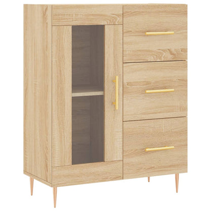 Credenza Rovere Sonoma 69,5x34x90 cm in Legno Multistrato - homemem39