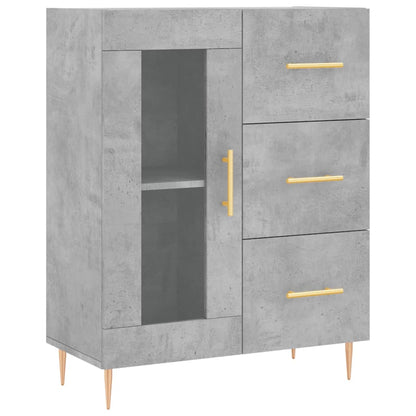 Credenza Grigio Cemento 69,5x34x90 cm in Legno Multistrato - homemem39