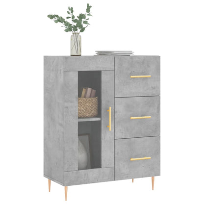 Credenza Grigio Cemento 69,5x34x90 cm in Legno Multistrato - homemem39