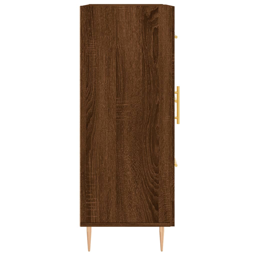 Credenza Rovere Marrone 69,5x34x90 cm in Legno Multistrato - homemem39