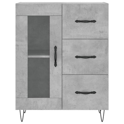 Credenza Grigio Cemento 69,5x34x90 cm in Legno Multistrato - homemem39