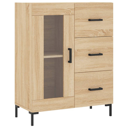 Credenza Rovere Sonoma 69,5x34x90 cm in Legno Multistrato - homemem39