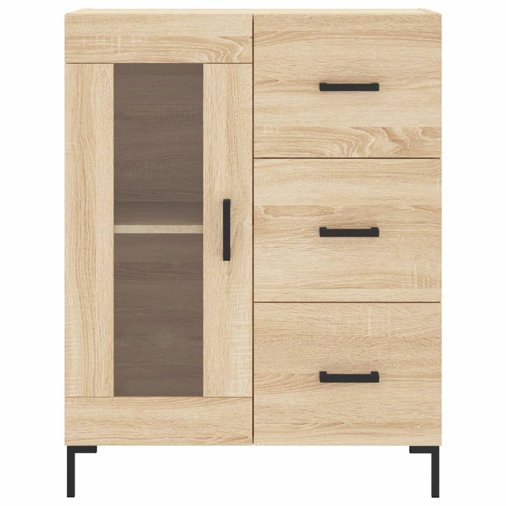 Credenza Rovere Sonoma 69,5x34x90 cm in Legno Multistrato - homemem39