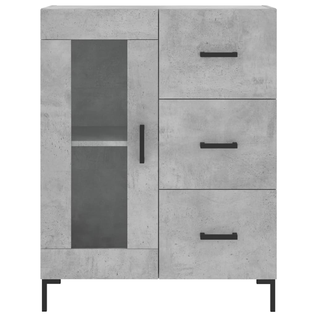 Credenza Grigio Cemento 69,5x34x90 cm in Legno Multistrato - homemem39