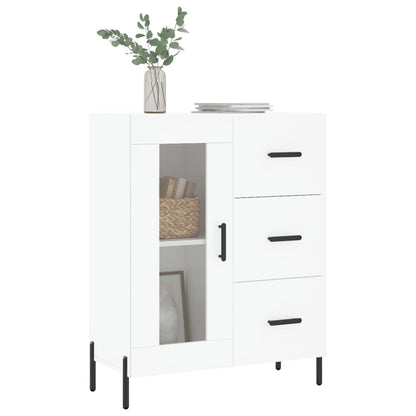 Credenza Bianca 69,5x34x90 cm in Legno Multistrato - homemem39