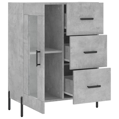 Credenza Grigio Cemento 69,5x34x90 cm in Legno Multistrato - homemem39